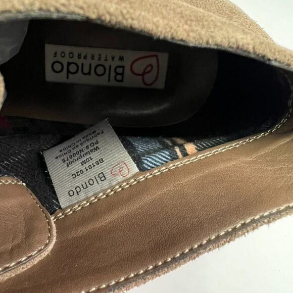 Blondo Booties Women's 10 M Rayann Waterproof Chukka Lace Up Leather - Picture 8 of 11